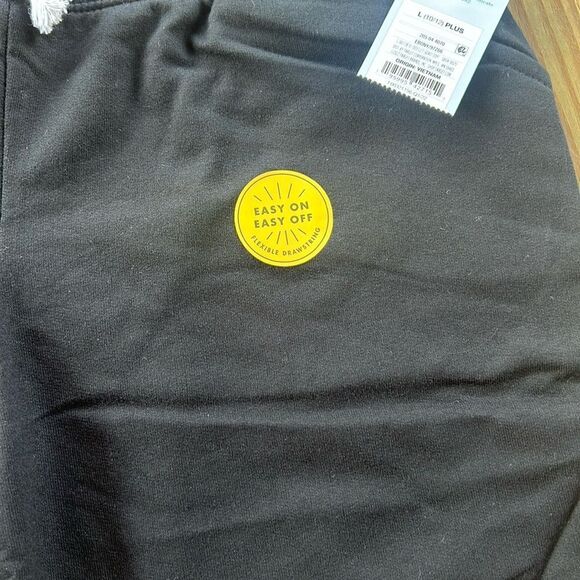 NWT Cat & Jack Size Large (10/12) PLUS Ebony Black Soft Shorts Sweat Drawing - Picture 6 of 8
